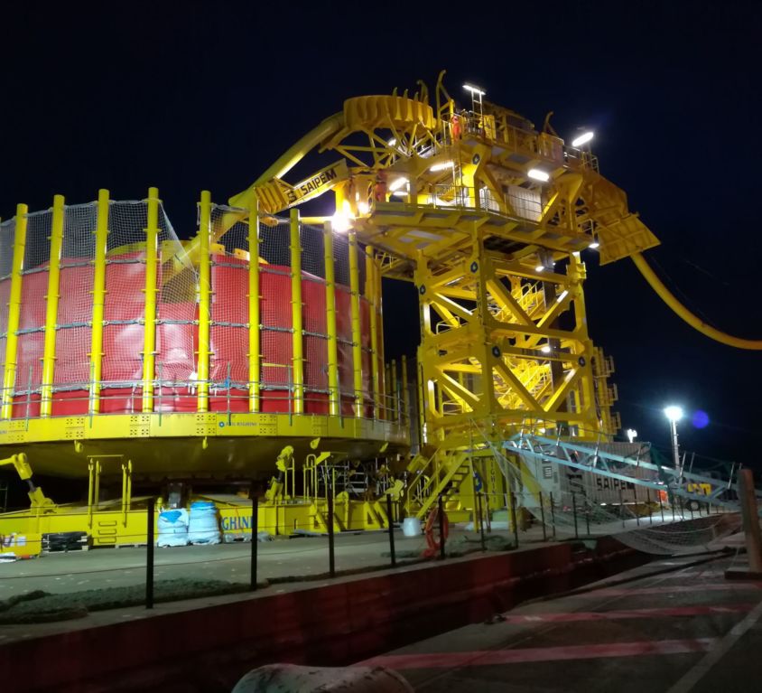 Vertical Lay System for Umbilicals – Normand Cutter Vessel